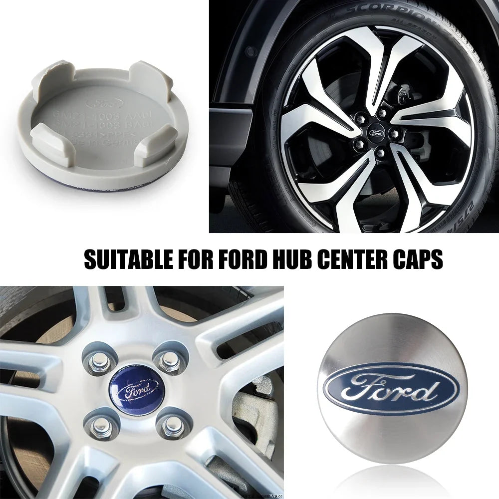 4pcs 54mm Car Styling Wheel Hub Cap Cover Tire Center Hubcaps Auto Accessories For Ford Focus Kuga Mk3 Mondeo Max Fusion Mustang
