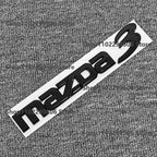 Mazda 3 sport glossy black ABS Car Front Grille Eemblem Rear Trunk Badge Sticker For 2008-2013 Mazda 3 Logo Accessories