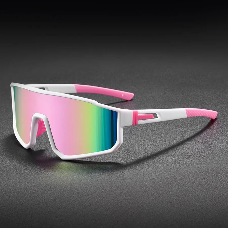 Gafas de ciclismo de gran tamaño para hombre, gafas de sol con revestimiento colorido a prueba de viento para bicicleta, deportes al aire libre, motocicleta