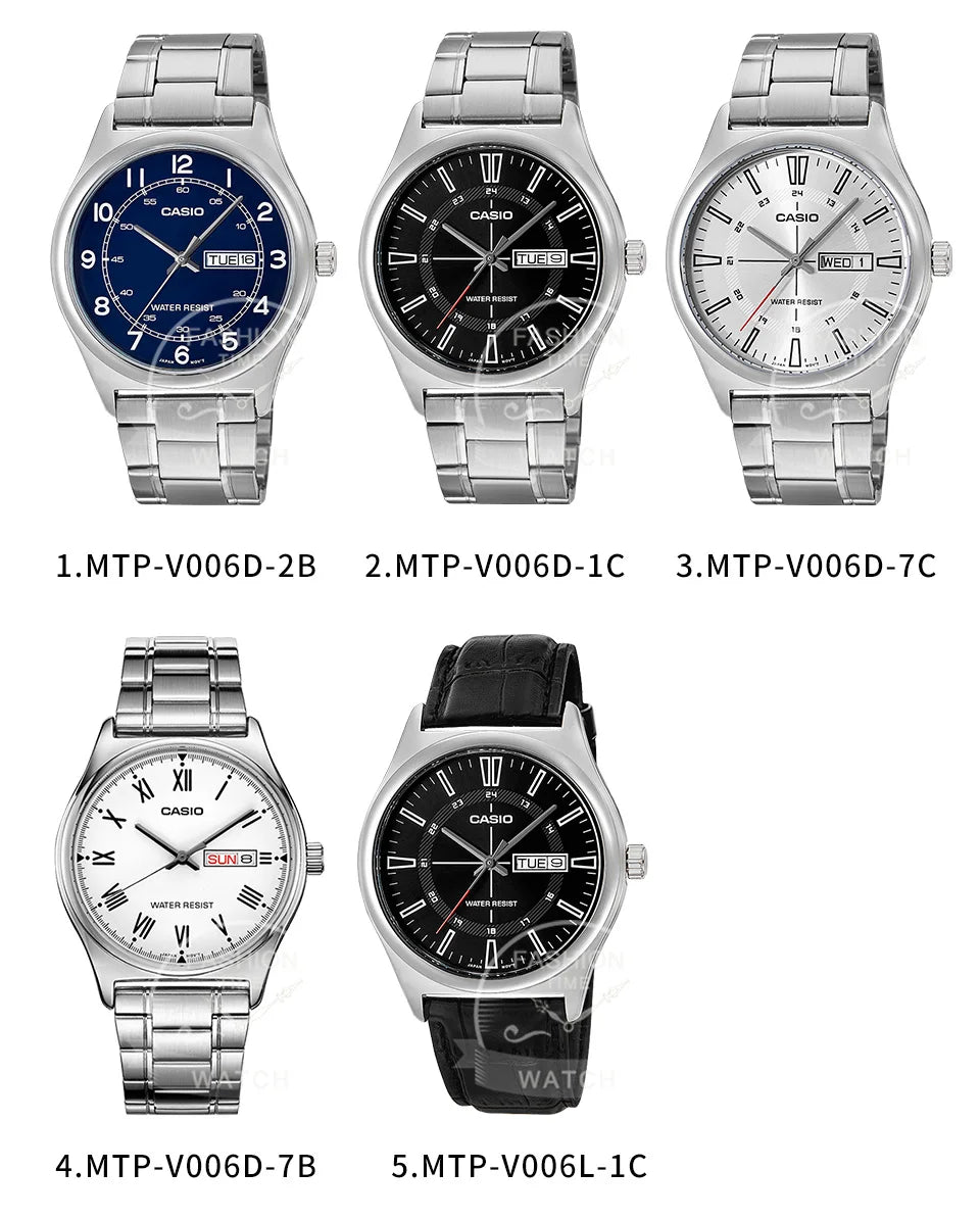 Casio watch for men simple fashionable Waterproof Quartz Watch reloj casio hombre free shipping MTP-V006 series