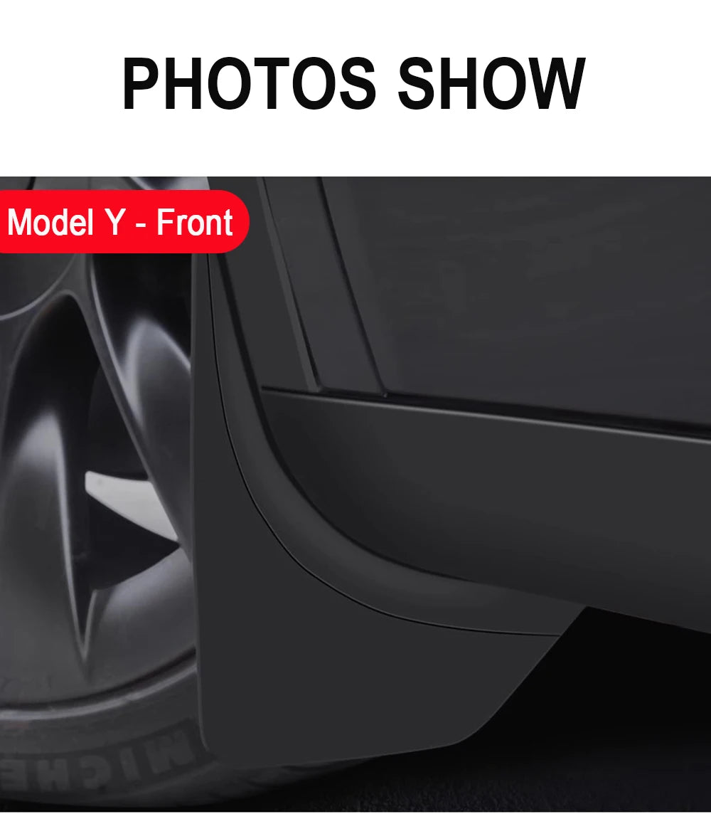 Protect Paint Mud Flap for Tesla Model 3 Y Accessories 2025 2026 Mud Flaps Tire Splash Guard All Weather Car Mudflap Accessories