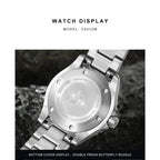 CADISEN AQUA DIVER New Brand Luxury Men Watches Automatic Watch Japan MIYOTA 8215 100M Waterproof Luminous Mechanical Wristwatch