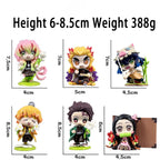 Demon Slayer Tanjiro Kamado Nezuko anime cartoon figure blind box creative personalized statue model ornament surprise gift box