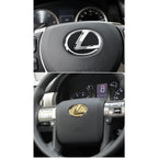For Lexus ES240 ES250 IS250 LX460 RX270 RX300 RX350 65mm 77mm Metal Steering Wheel Emblem Logo Badge Sticker Decal Accessory
