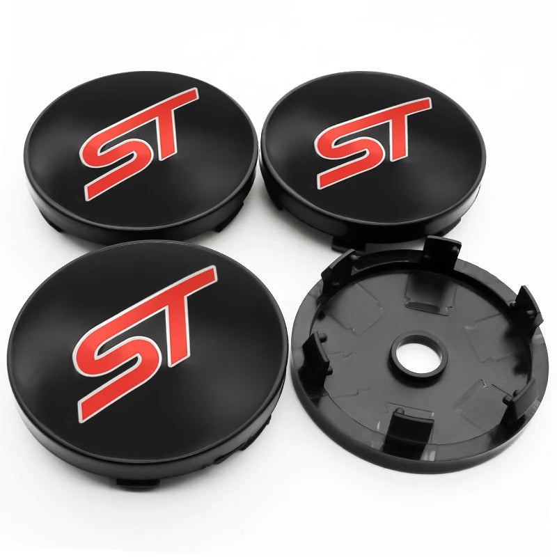 4Pcs 56mm 60mm 54mm Car Wheel Center Hub Cap Rim Cover Stickers For Ford Focus Mondeo Edge Ecosport Ranger Fiesta Fusion Kuga