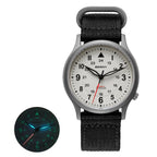 BERNY Titanium Watches for Men Classic Mens Field Watch Easy Read Outdoor Quartz Wristwatch Super Luminous Sapphire 5ATM