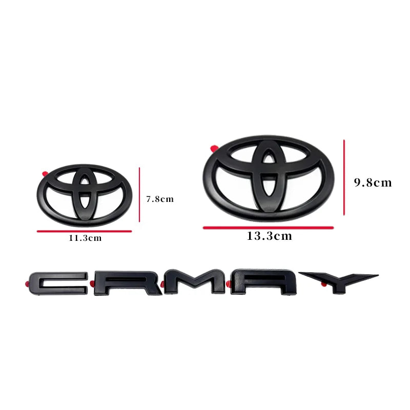 Autocollant emblème de coffre de voiture ABS noir brillant argenté pour Toyota, badge arrière CAMRY, lettres décoratives, access
