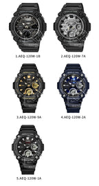 Casio Men's Dual display Multi-function electronic watch AEQ-120W series