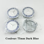 For AMG 4pcs 75MM Car Wheel Center Hub Caps Covers Mercedes Benz A B C S Class AMG GLA CLA GLC W176 W221 W204 W205 accessories