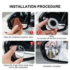 1 Pair 360 Degree Wide Angle Adjustable Car Rear View Mirror For Subaru LEGACY Forester Outback Rally WRX WRC XV Impreza
