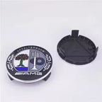 4PCS 75mm Metal Emblem Car Wheel Center Hub Cap Cover Badge For Mercedes Benz AMG GLK GLE GLC W203 W206 W220 W205 W211 W212 201
