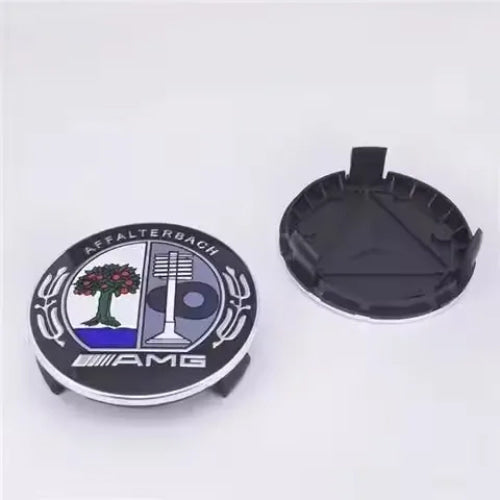 4PCS 75mm Metal Emblem Car Wheel Center Hub Cap Cover Badge For Mercedes Benz AMG GLK GLE GLC W203 W206 W220 W205 W211 W212 201
