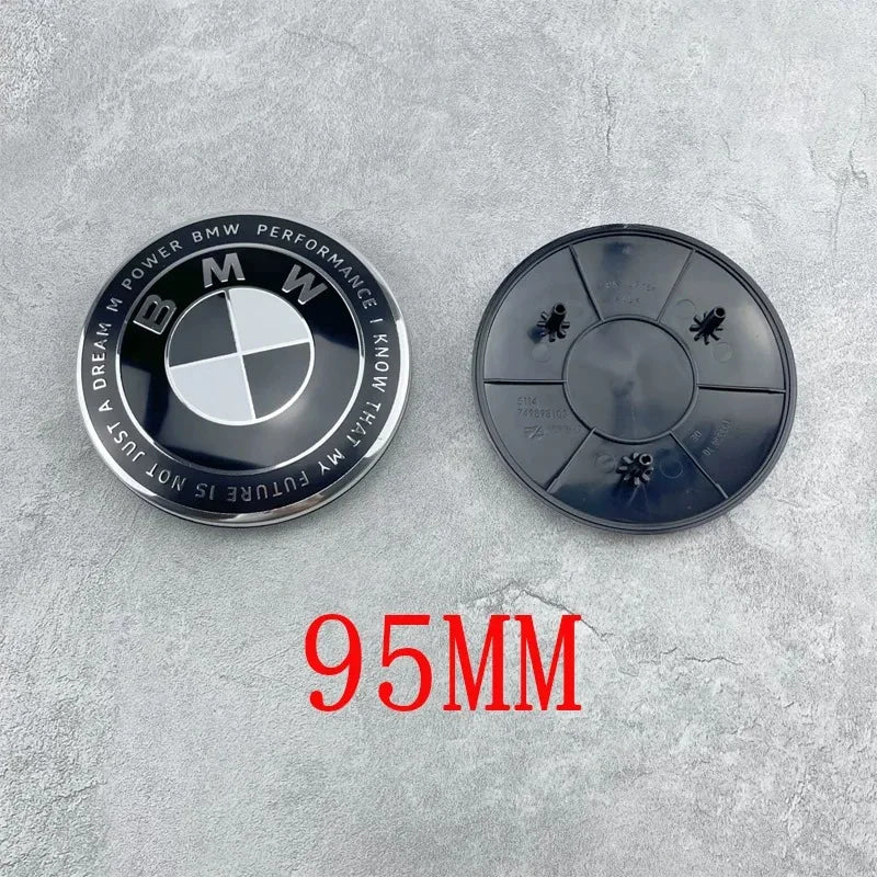ABS Front Hood Badge For BMW New 7 Series G11 G12 G70 G07, 735Li 740Li 760i, 95MM Car Front Logo Emblem, Auto Replacement Access
