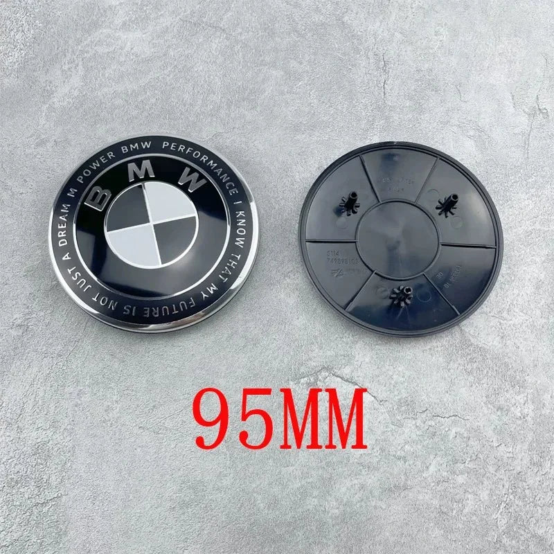 ABS Front Hood Badge For BMW New 7 Series G11 G12 G70 G07, 735Li 740Li 760i, 95MM Car Front Logo Emblem, Auto Replacement Access