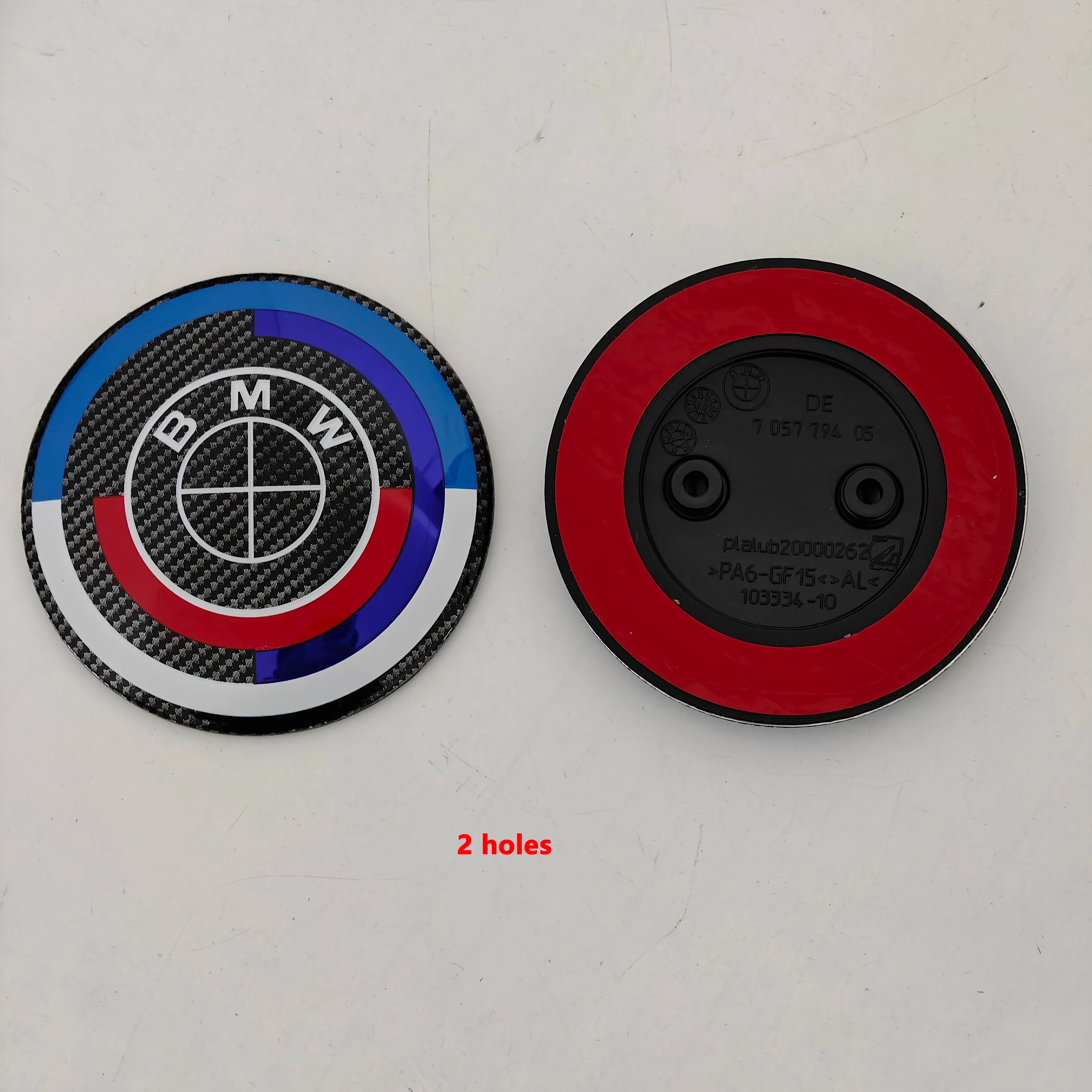 For BMW F20 F22 F23 F30 F80 F31 F34 F32 F82 F33 F10 F11 E81 E87 E63 E64 1Pcs 2 Holes 3 Holes Hood Emblem Trunk Badge Accessories