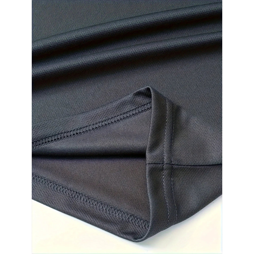 New summer fitness sportswear for men, short-sleeved T-shirt and shorts two-piece set, breathable and quick-drying casual wear.