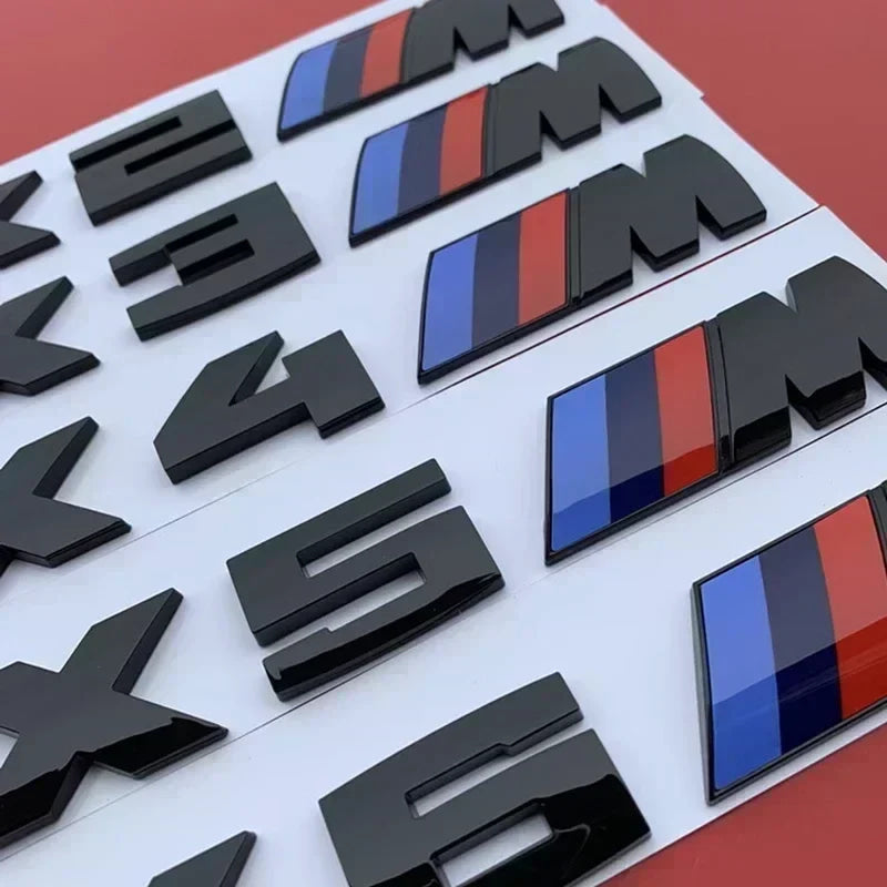 ABS Car Rear Trunk Emblem Badge Sticker for M BMW M logo 525i 630i 530i 330i 140i 235i 760i 135i 540i 550i 340i 240i