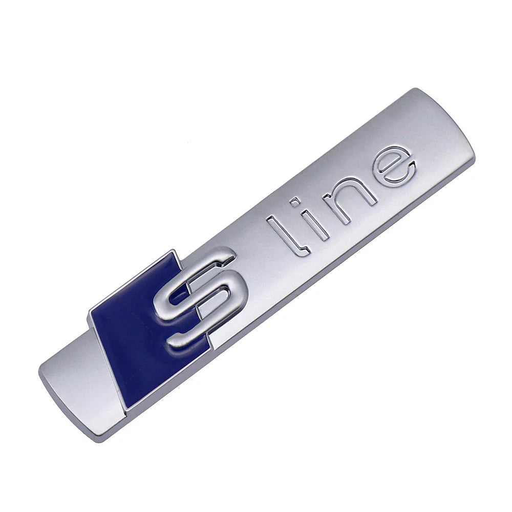 3d abs SLine Logo S Line Badge Car Fender Side Emblem Sticker For Audi A1 A2 A3 A4 A5 A6 A7 Q2 Q3 Q4 Q5 Q6 Q7 S3 S4 S5 S6 TT