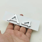3D ABS cromo negro Logo A1 A2 A3 A4 A5 A6 A7 A8 emblema coche insignia para maletero pegatinas para Audi Auto accesorios decorativos