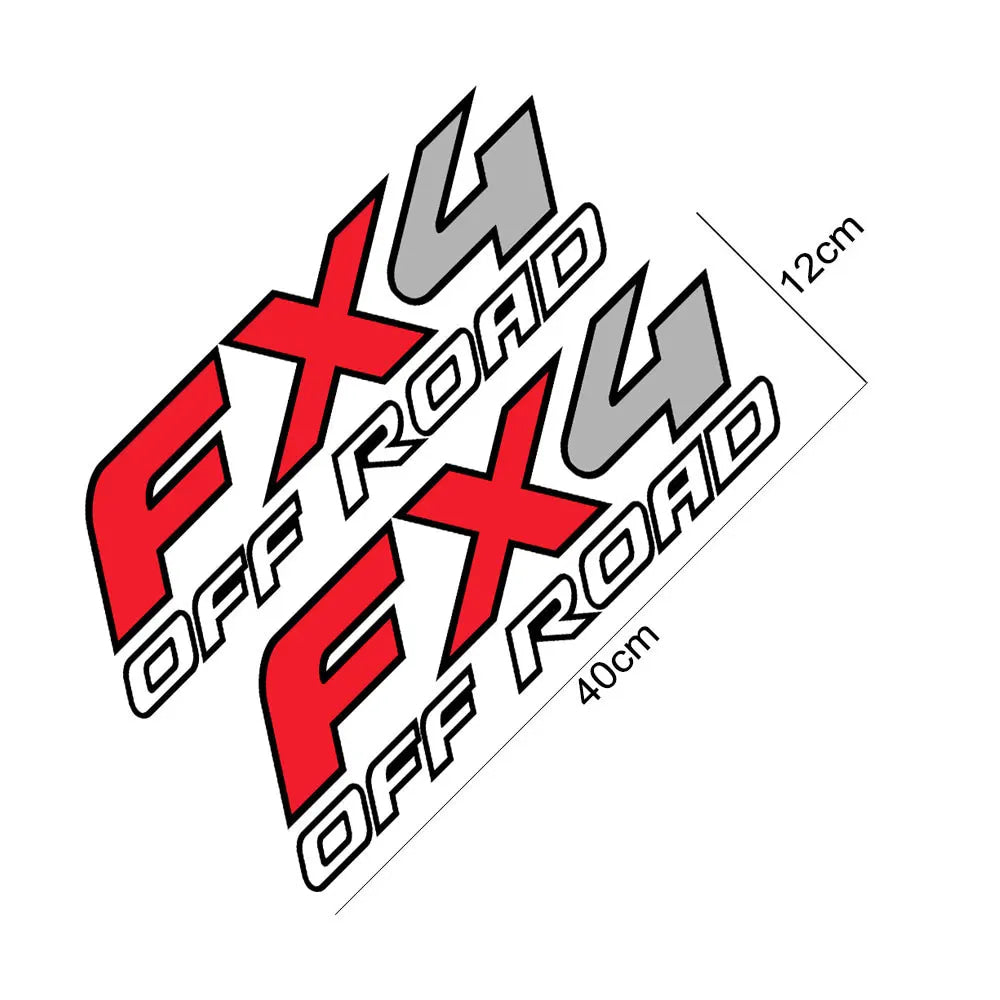 FX4 Off Road Car Sticker For Ford Ranger Raptor F150 Mitsubishi L200 Isuzu Dma Nissan NAVARA Toyota Hilux Pickup Car Accessories
