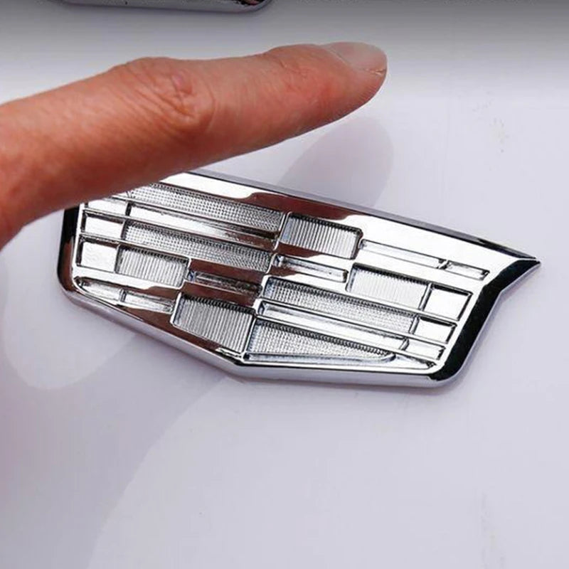 Car C-Pillar Rear Trunk Decorative Emblem Sticker, Anti-scratch Exterior Accessory for Cadillac XT5 CT4 ATSL XTS SRX Escalade