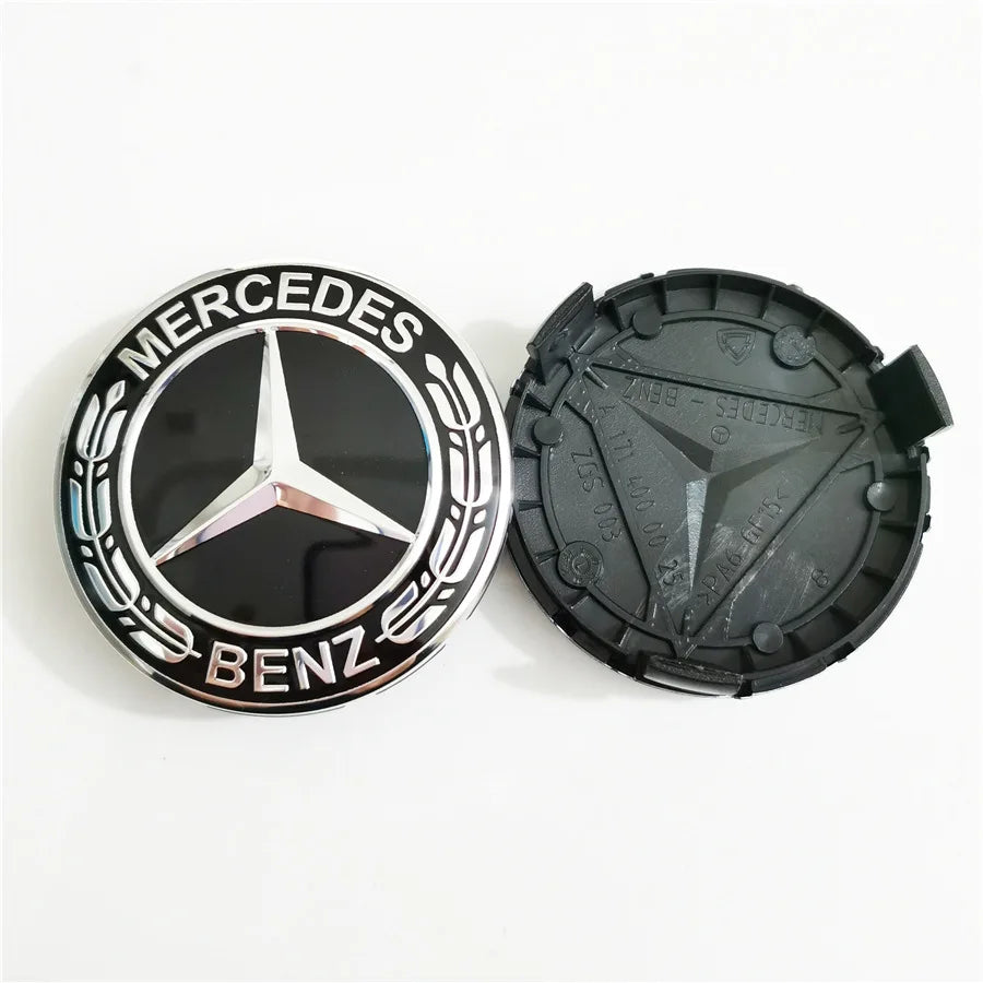 4PCS 75mm Car Wheel Center Hub Caps Cover for Mercedes Benz B/C/E/S Class A Class C200L GLC GLK CLA Accessories