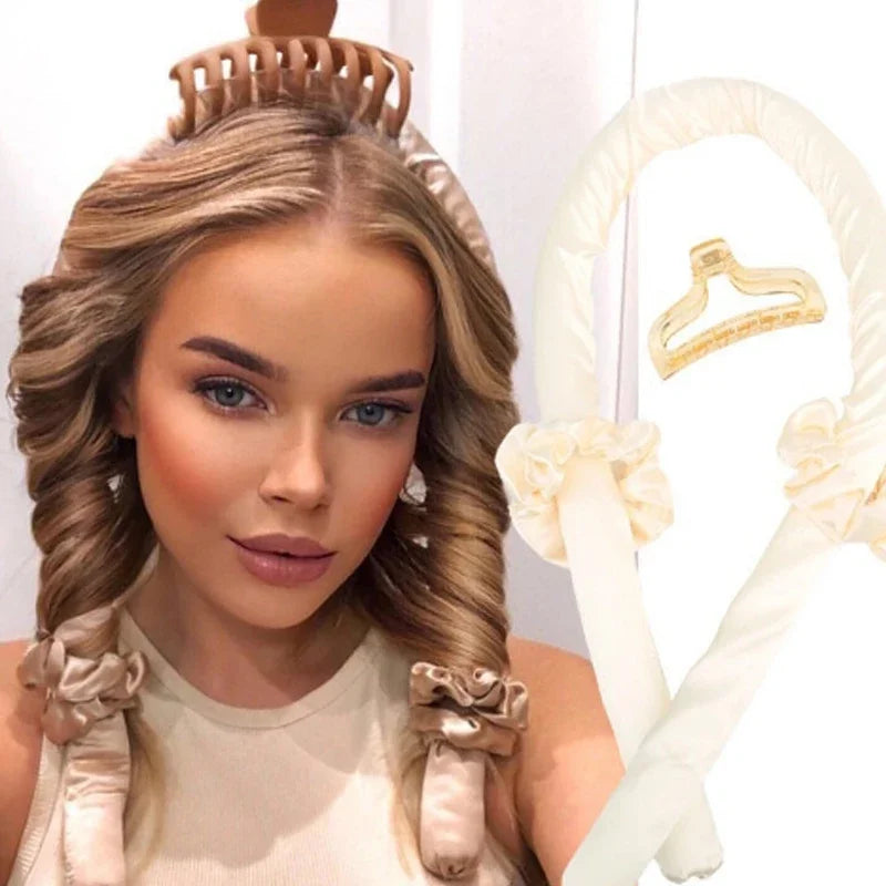 Rizador de Pelo sin Calor, Rizador de Ondas Grandes, Estilizador de Ondas Fáciles para Peinado DIY - Herramienta Eficiente para Peinar Ondas