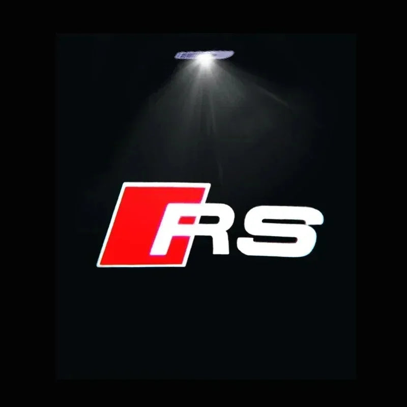 2PCS LED Car Door Welcome Logo Light Projector Lamp For Audi Sline S3 S4 S5 S6 S7 RS Quattro Q7 Q5 Q3 A4 B8 8P A3 A6 C7 A5 A6