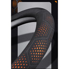 For Chevrolet Cruze Bolt Aveo Spark Onix capti Cavalier Carbon fiber Suede Microfiber Car Steering Wheel Cover Auto Accessories