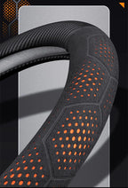 For Chevrolet Cruze Bolt Aveo Spark Onix capti Cavalier Carbon fiber Suede Microfiber Car Steering Wheel Cover Auto Accessories