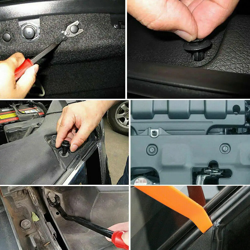 750 Pcs Car Retainer Clips Auto Fasteners Push Trim Clips Pin Rivet Bumper Kit Accessories