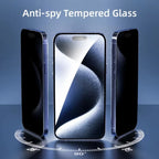 NNBILI 5 uds Protector de pantalla anti-peep para iPhone 16 Pro Max 15Pro 14 Plus13 vidrio templado de privacidad antiarañazos para iPhone 16e