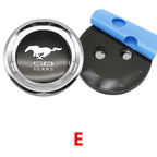 15CM Car Emblem Trunk Round Badge Sticker GT logo For Ford Mustang 5.0 ROUSH SHELBY GT 500 Cobra LAGUNA Tail Box Cobra Shape