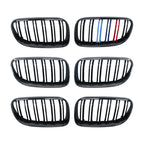 2Pcs Car Style Black Front Kidney Double Slat Grill Grille for-BMW E92 E93 3-Series 328I 335I Coupe LCI 2010-2013