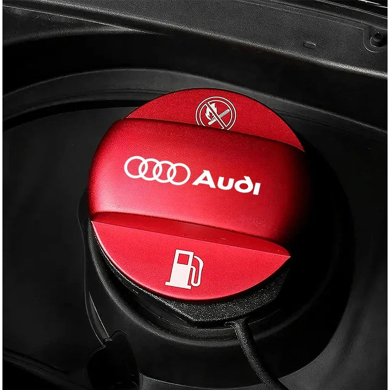Aluminum Alloy Car Badge Fuel Tank Cap Decoration Cover For Audi A3 A1 A4 B9 A5 B7 Q5 Q3 Q2 8i TT Mk1 Mk2 S3 A7 S3 8V 8Y Q4 B9