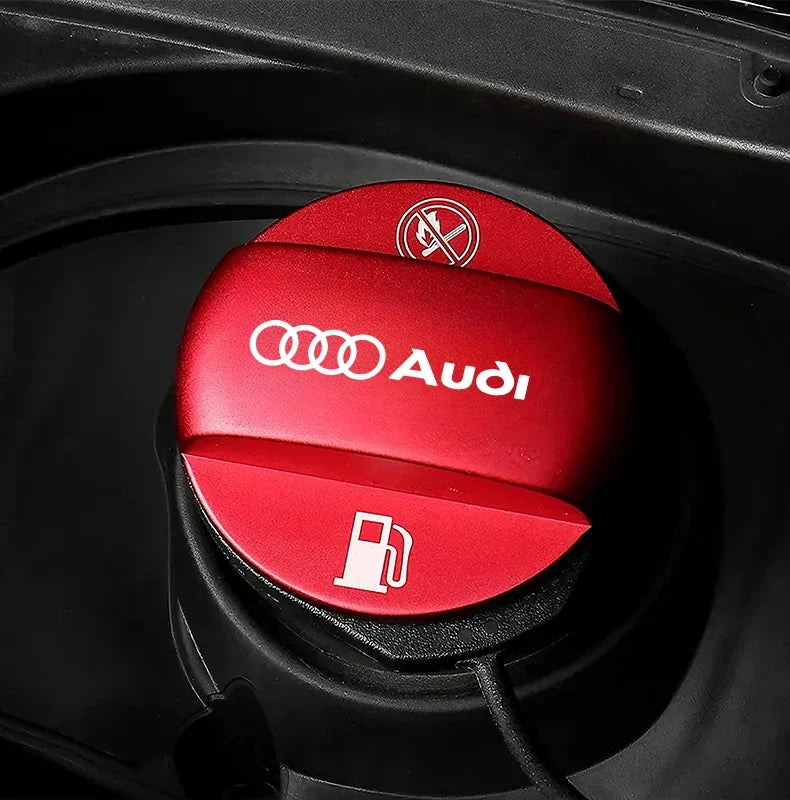 Aluminum Alloy Car Badge Fuel Tank Cap Decoration Cover For Audi A3 A1 A4 B9 A5 B7 Q5 Q3 Q2 8i TT Mk1 Mk2 S3 A7 S3 8V 8Y Q4 B9