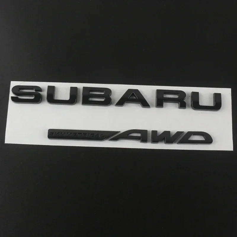 ABS Car Rear Trunk Sticker Emblem for Subaru WRX BRZ STI XV FORESTER IMPREZA LEGACY OUTBACK Auto Body Tail Letter Badge Decal