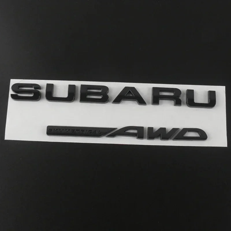 ABS Car Rear Trunk Sticker Emblem for Subaru WRX BRZ STI XV FORESTER IMPREZA LEGACY OUTBACK Auto Body Tail Letter Badge Decal