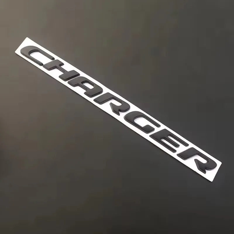 1PC 3D ABS Car Letter Logo Sticker Tail Bumper Badge Auto Rear Trunk Emblem Decals Accessories For Dodge Charger Caliber Journey