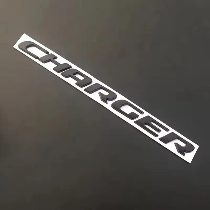 1PC 3D ABS Car Letter Logo Sticker Tail Bumper Badge Auto Rear Trunk Emblem Decals Accessories For Dodge Charger Caliber Journey
