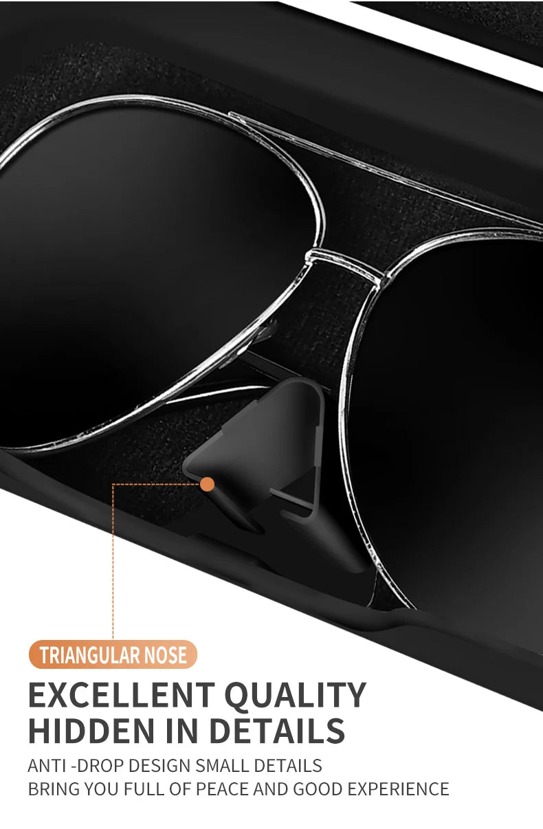 Car Eyewear Case Box Sunglasses Holder Sun Visor Storage Protective Frame Box Glasses Clip For Toyota GR Sport Rav4 Yaris Camry