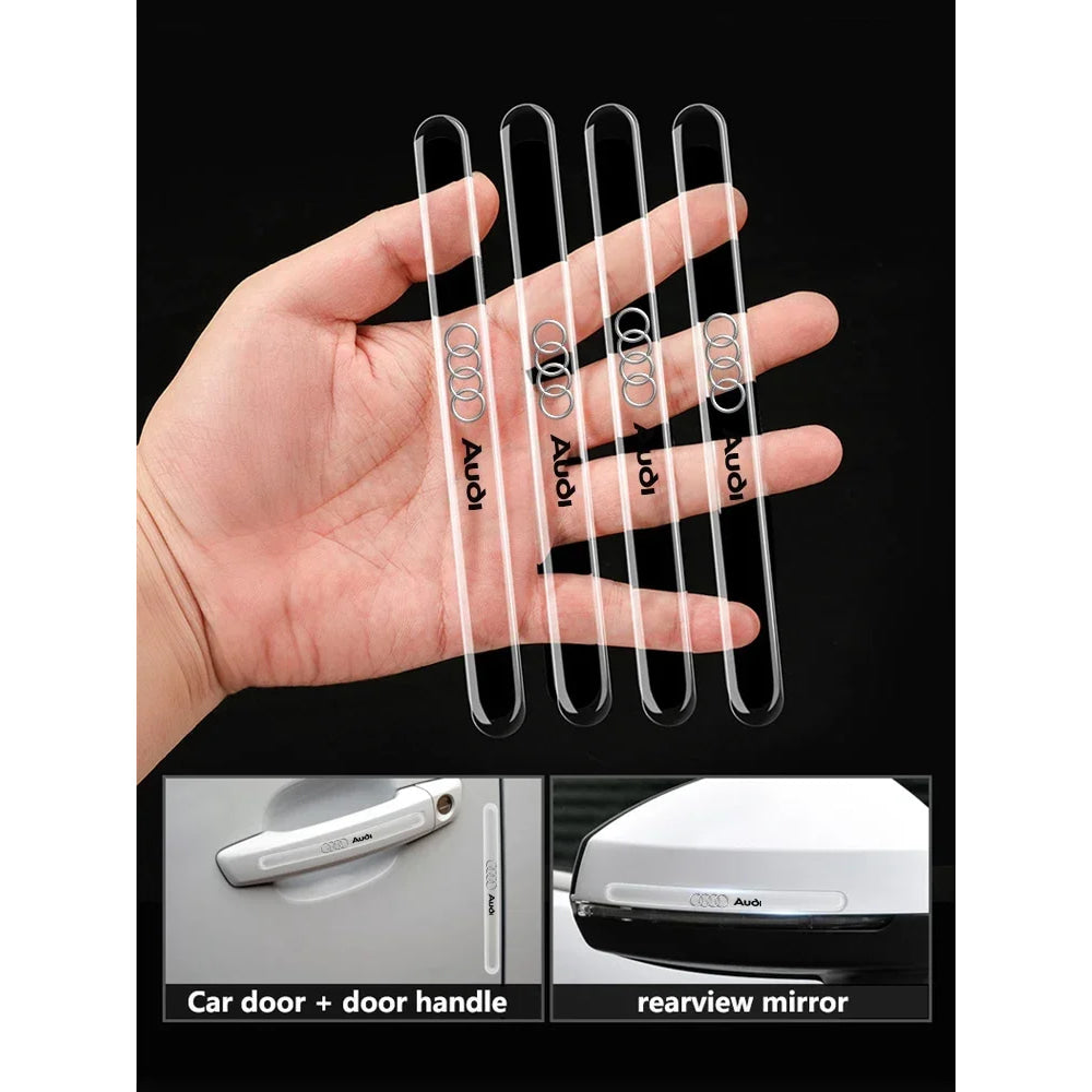 For Audi A4 B5 B6 A3 8P 8V 8L A5 A6 C6 C5 A1 A7 A8 Q2 Q3 TT Car Door Edge Anti Scratch Collision Protection Strip Stickers