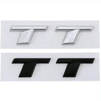 3D ABS Chrome Black TT Logo Car Rear Trunk Emblem Badge Sticker Decals for Audi TT RS MK1 8N 8J MK3 8S MK2 Accessories