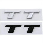 3D ABS Chrome Black TT Logo Car Rear Trunk Emblem Badge Sticker Decals for Audi TT RS MK1 8N 8J MK3 8S MK2 Accessories