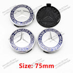 4pcs 56mm 75mm Car Wheel Center Hub Caps Cover Auto Accessories Mercedes Benz Amg C180 C200 C260 W108 W124 W126 W140 W168 W176