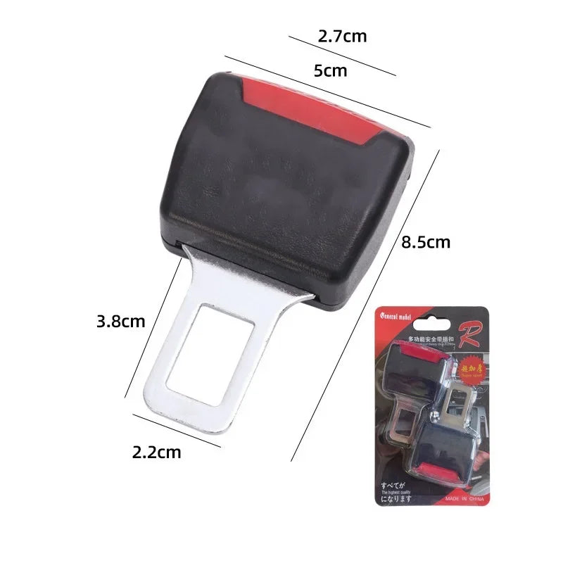 Extensor de Clip para cinturón de seguridad de coche, 2 uds., bloqueo de cinturón de seguridad, enchufe de hebilla, extensor de enchufe de inserción gruesa seguro