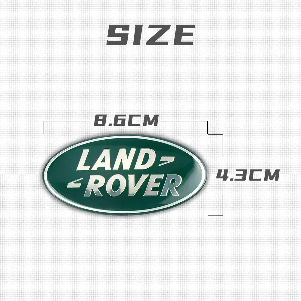 Car Front Grille Emblem Sticker 3D Aluminium Logo Decor Badge For Land Rover Range Rover Sport SVR Discovery Velar L322 L320 P38