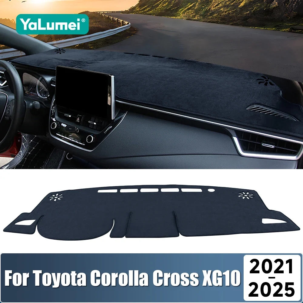 For Toyota Corolla Cross XG10 2021 2022 2023 2024 2025 Hybrid Car Dashboard Mat Sun Shade Non-Slip Pad Cover Carpet Accessories
