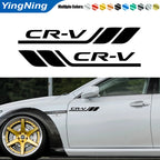 2pcs Car Badge Styling Cars Fender Side Bumper Leaf Plate Side Decorative Stickers For Honda CR-V Auto Vinyl Decal Accessories