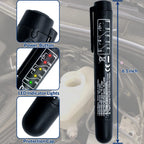 Pluma de prueba de líquido de frenos, herramienta de prueba de diagnóstico de frenos automático, analizador de humedad de aceite de fluido hidráulico con 5 luces indicadoras